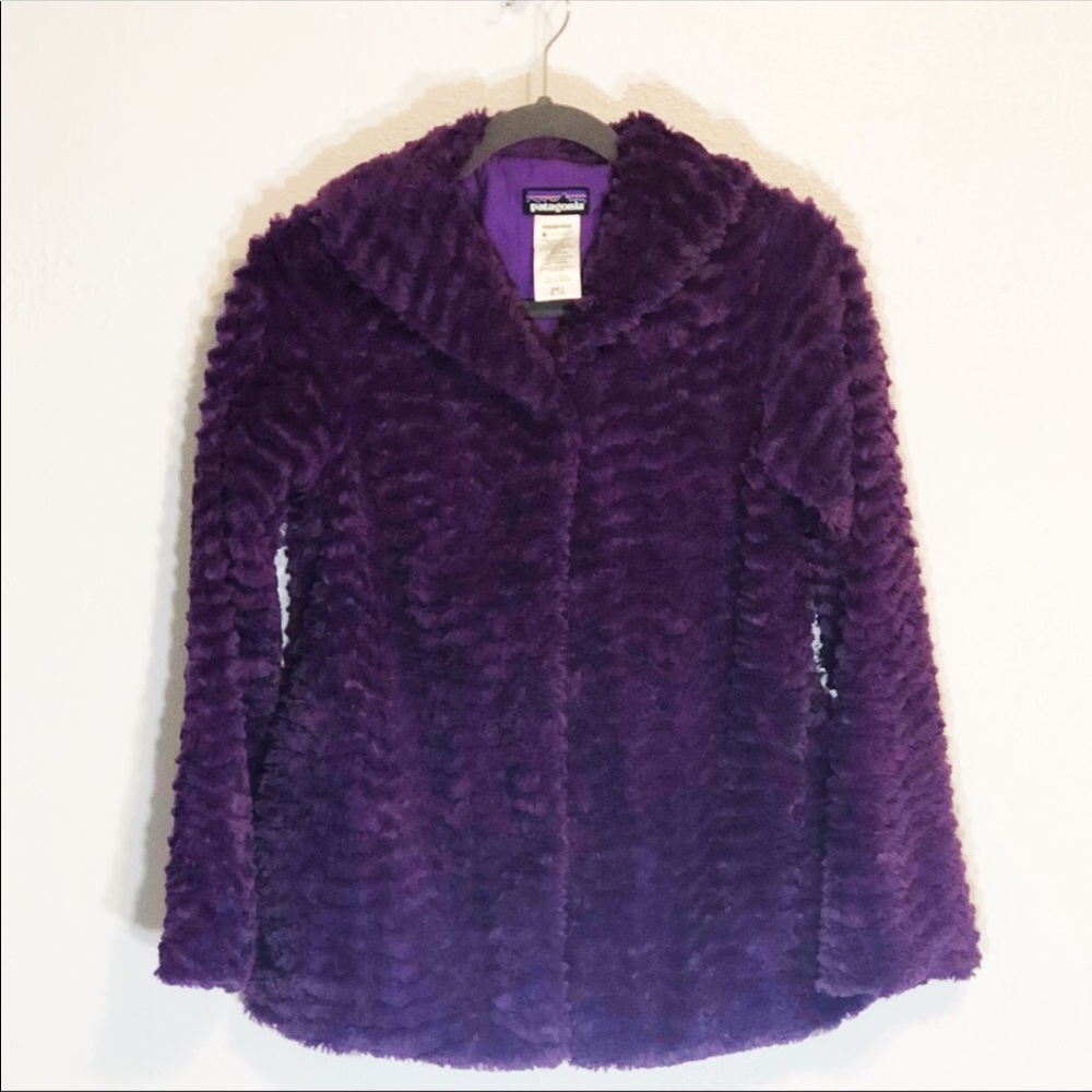 Patagonia Girls Purple Coat Size 14